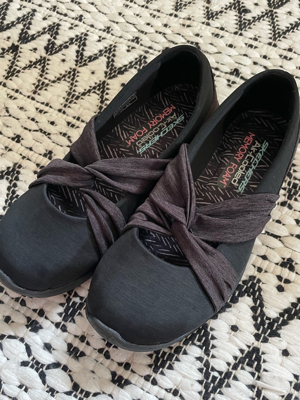 Skechers Twist-Band Slip-On Flats